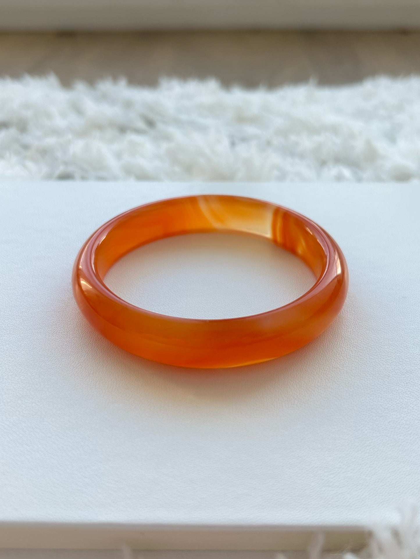 Autumn - Maple Red Agate Bangle