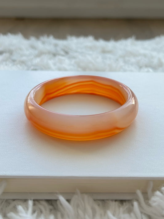 Sunset - Red Agate Bangle