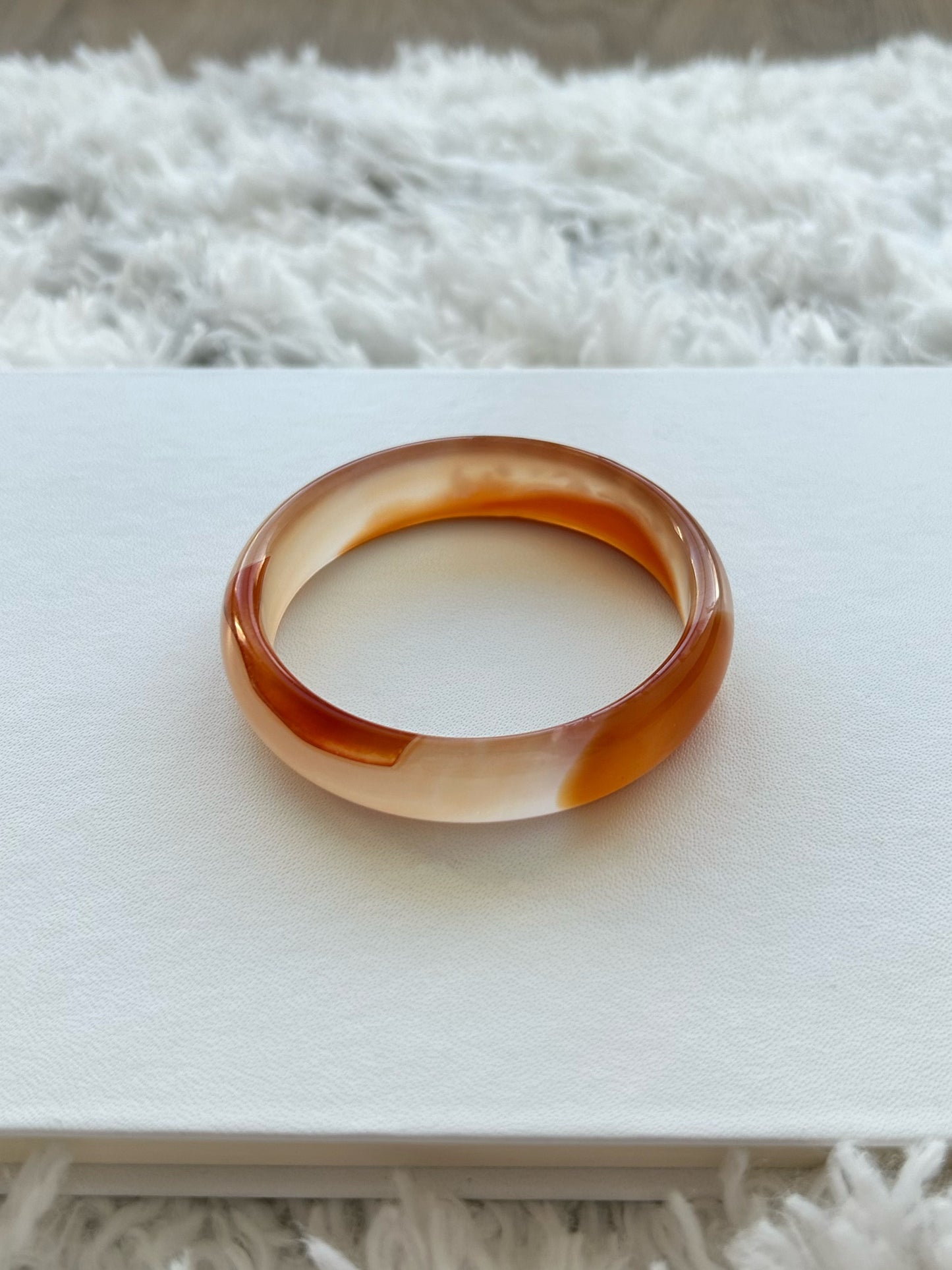 Caramel Macchiato - Red Agate Bangle